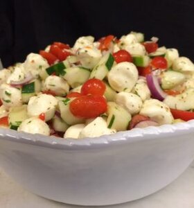 Tomato & Mozzarella Salad with Cucumber